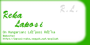 reka laposi business card